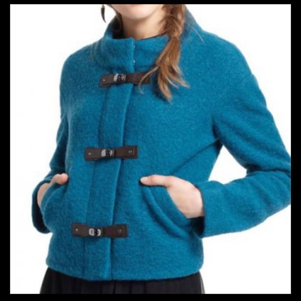 Anthropologie Leifsdottir Buckled Wool Jacket NWT